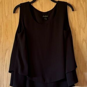 Cartise Black Sleeveless top. Size 8.